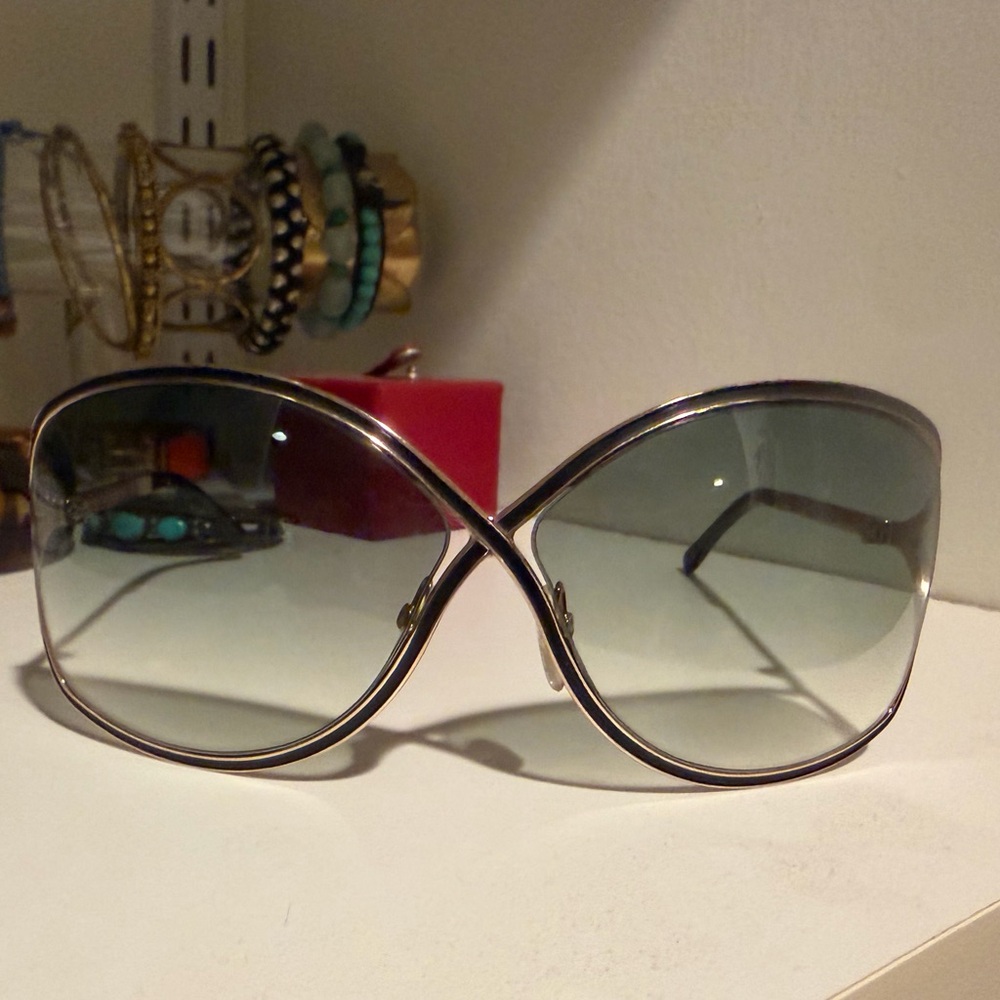 Tom Ford Black and Gold Sunglasses
